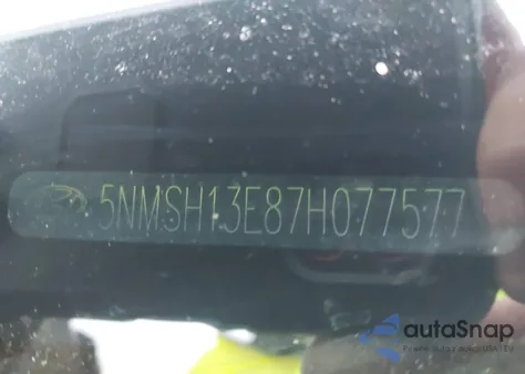 2007 Hyundai Santa Fe Limited/Se из США, поврежденный, VIN 5NMSH13E87H077577